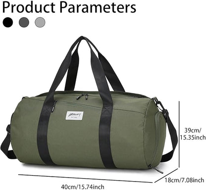 BE SMART Waterproof Mens Gym Bag with Shoe Compartment, Duffle Bag with Wet Pocket for Men, Lightweight Large Sport Carry On Duffel Bag With Tpu Pocket for Travel, Sports, Fitness & Workout