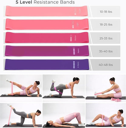 Pilates Set Kit, 13 Pcs. Pilates Equipment with Resistance Bands, Pilates Ball and Ring for Full Body Workout, Home Pilates Kit for Women