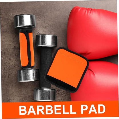 Milisten 2Pcs Detachable Horizontal Bars Grip Pads Non-Slip Polyester Barbell Pad for Strength Training Exercise Gear for Home Gym Protectors for Hip Thrusts