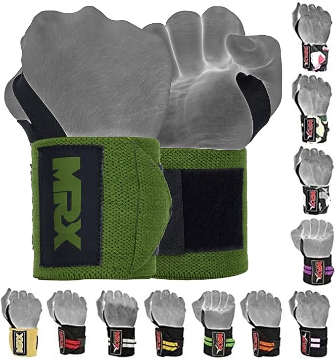 MRX Weight Lifting Gym Training Wrist Wraps for Wrist Support Bodybuilding Workout Wrap Men/Women