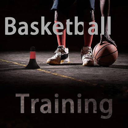 8 Pcs Sport Cones for Drills，9 Inch Agility Training Cones Sports with Carry Bag, Basketball Training Cones for Soccer Football Basketball Speed Grab Drills and Training
