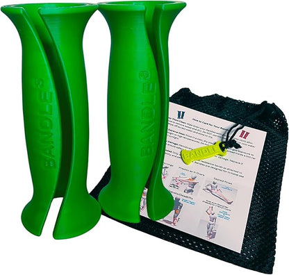 Bandle™ - True Ergonomic Handles for Resistance Bands | Unleash The Full Potential of Pain-Free, Full-Body Workouts | Durable & Comfortable for High-Intensity Training (2 Handles)