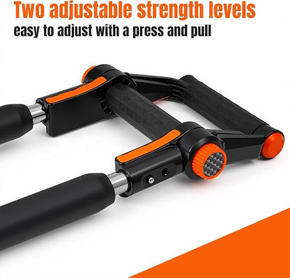 Twister Arm Trainer, Adjustable Chest and Arm Trainer 2 in 1 Gym Workout Equipment for Arm and Chest Muscle Training, Portable Push Up Bar with Anti-Slip Handles for Men Women