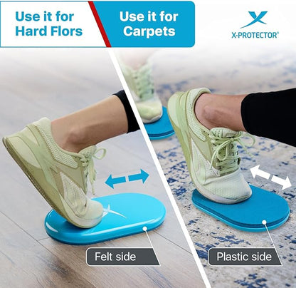 X-Protector Sliders for Working Out - 2 PCS - Double-Sided Exercise Sliders for Hard & Carpeted Floors - Gliders for Exercising!