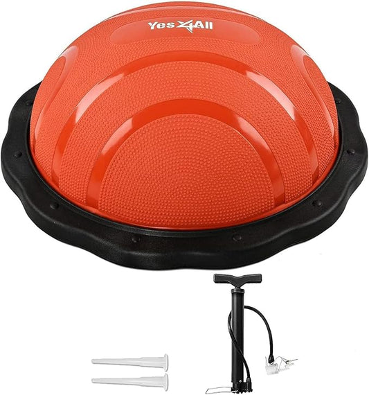 Yes4All Combo Half Ball Balance Trainer Balance, Massager Roller for Yoga, Pilates, Stretches