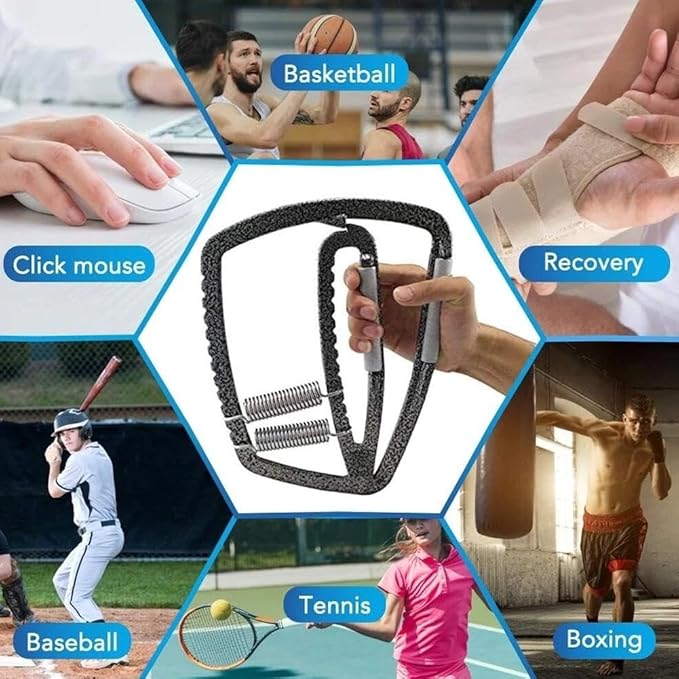 Professional Hand Grip Strengthener 200lbs-1200lbs- Heavy-duty Adjustable Grip Strength Trainer With 2/6 Springs, Finger Stretcher & Arm Strength& Great Wrist & Forearm Exercise Anytime Anywhere