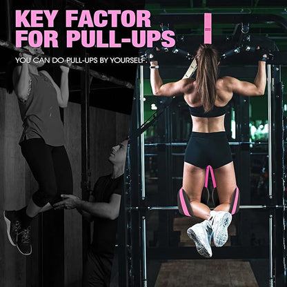 Pull Up Assistance Bands, Resistance Bands for Pull Up Bar Workout, Adjustable Heavy Duty Pull Up Assist Equipment with 4 Assistance Bands, Home Gym Fitness Exercise Strength Training