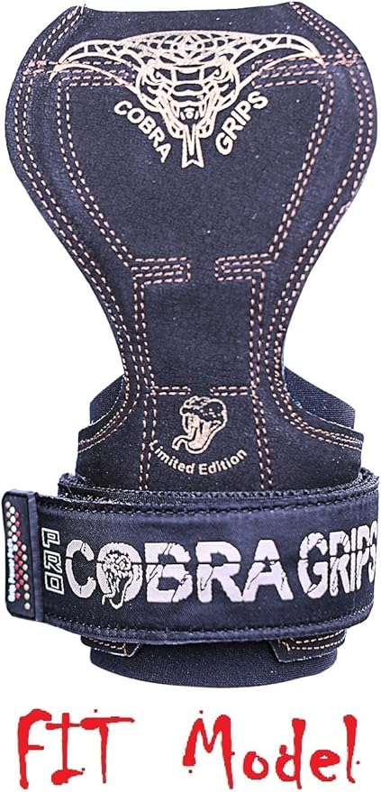 Cobra Grips PRO Weight Lifting Gloves Heavy Duty Straps Alternative with Power Lifting Hooks Padded Wrist Support for Deadlifts & Bodybuilding