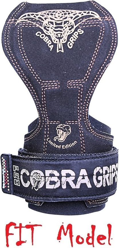 Cobra Grips PRO Weight Lifting Gloves Heavy Duty Straps Alternative with Power Lifting Hooks Padded Wrist Support for Deadlifts & Bodybuilding