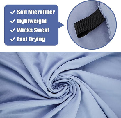 Camping Towel XL Size Microfiber Quick Dry Swimming Pool Beach Travel Body Hot Yoga Mat Towels(Navy Blue, 1 Pack XL)