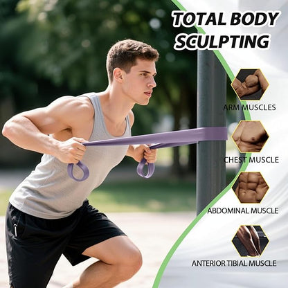 LEEKEY Resistance Bands, Exercise Bands with Handles,Pull Up Assist Bands - Band Set with Door Anchor - Bands for Working Out,Band for Men and Women Fitness Training,Home Workouts