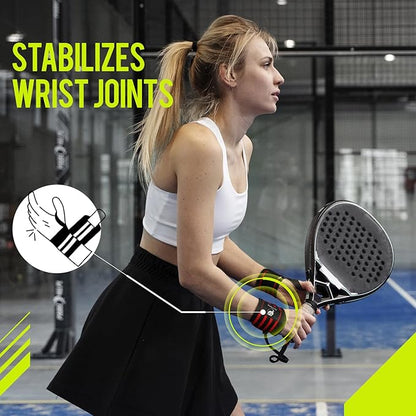 Slim Panda Wrist Wraps for Powerlifting & Weightlifting - Adjustable 18" Straps with Thumb Loops | Heavy Duty Wrist Support for Deadlift, Bench Press, Squats, 1 Pair