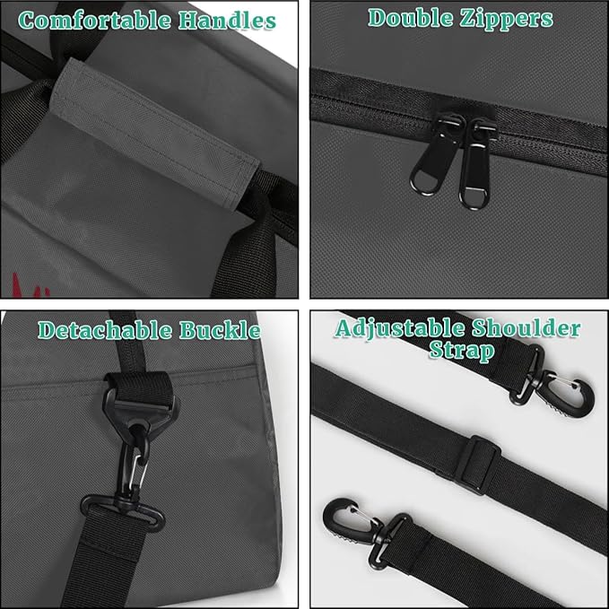 Personalized Martial Art Bag Duffel Bag for Boys Girls, Custom Taekwondo Karate Bag for Travel Weekender Practice Grey