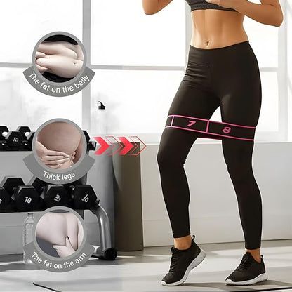 Fitness Resistance Band for Stretching and Yoga, Stretch Strap, Elastic Yoga Stretching Strap, Multi-Loop for Physical Therapy, Pilates, Yoga, Dance & Gymnastics Exercise