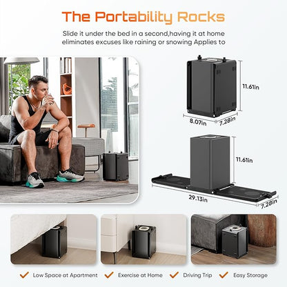 Home Gym Cube Smart Fitness Equipment, All in One Foldable Portable Cable Weight Machine Workout Equipment, Full Body Strength Training Exercise Box 160 LBS Resistance Adjustable Tonal Gym