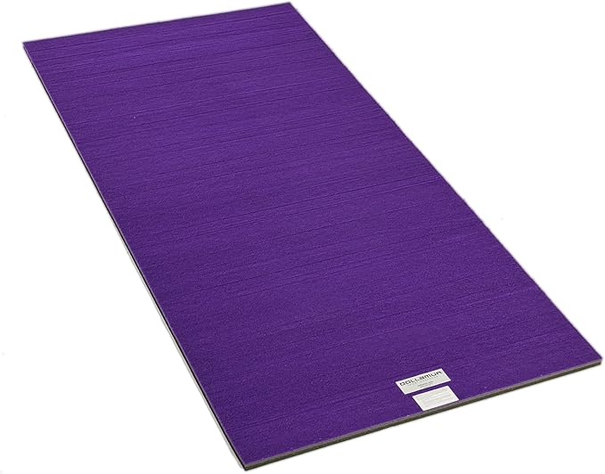 Dollamur 5'x10'x1-3/8" Gymnastics Mat, Carpeted Mat for Tumbling and Cheerleading, FLEXI-Roll®