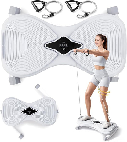 Waist Twister Machine with Rechargeable Battery, LED Counter, Ab Twister Board for Belly Fat Loss and Core Workout, 300 lbs Capacity, Silent Spin, Anti Slip, Home Gym Equipment for Women/Men