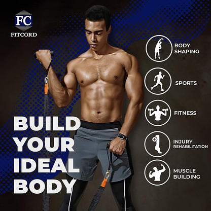 Body Sculpting Home Gym Silver Kit - Portable Exercise Bundle for Strength, Muscle Building & Toning Workouts - Isotonic & Isokinetic Activities for Strengthening - Rehabilitation Equipment Set