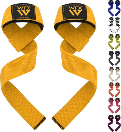 Weight Lifting Straps Wrist Support Padded Neoprene Gym Cross Training Hand Bar Weightlifting Straps Fitness Bodybuilding Power Exercise Grips Deadlift Men Women