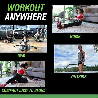Gorilla Bow Lite Resistance Band Bar System, All-in-One Home Gym Equipment for Full Body Workout, Portable Fitness Bow with Bands for Strength Training