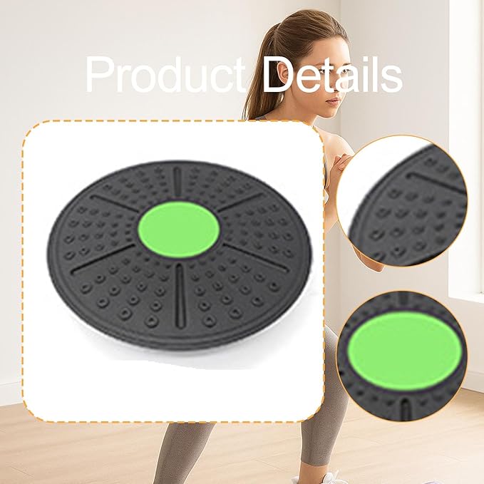 Wobble Balance ° Rotation Non Slip Diameter 36cm Portable Core Training Balance Stability, for Sports Home