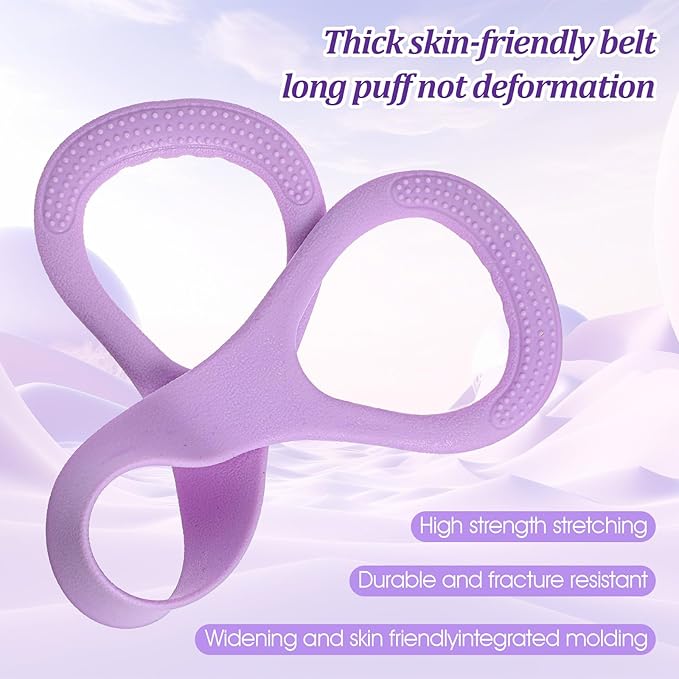3 Pcs Resistance Bands, Figure 8 Resistance Bands with Handles, Elastic Exercise Band for Yoga Pilates Arm Back Shoulder Training Portable Workout Equipment for Home Gym Travel