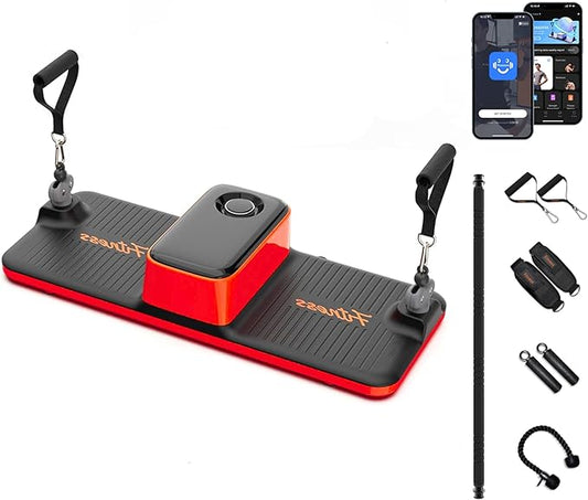 Smart Portable Home Gym Strength Training Workout Cable Machine, All in one Gym,Functional Full Body Fitness Equipment, 220LBS Resistance,Compact for Travel,Small Space & Home Exercise