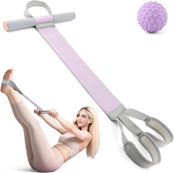Resistance Bands with Handles and Massage Ball,Yoga Pedal Workout Bands,120 lbs Non-Slip Full Body Exercise Bands,for Muscle Training, Legs, Arms, Chest, Ankle,Wrist Workouts
