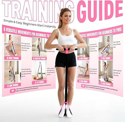 Upgraded Durable Pedal Resistance Band with Handle, Thickened Latex Tubes and Soft Foam Fabric Foot Pedal, Sit Up Exercise Equipment for Abdomen, Waist, Arm, Core/ABS, Leg, Physical Therapy