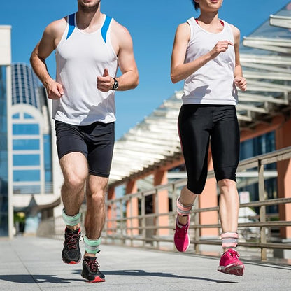 Adjustable Ankle Weights for Women Men 1/2/3/4/5/6/8/10/12/20 LBS 1 Pair Wrist Leg Arm Weights with Removable Weight Strength Training Weight for Walking Running Fitness Physical Therapy