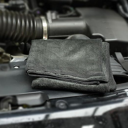 SPTA Car Microfiber Towels, Sport & Workout Towel - Gym, Exercise, Fitness, Spa, Ultra Soft, Super Absorbent, Fast Drying Premium Microfiber, 320gsm, 16in x 27in, Midnight (3-Pack)-MT036