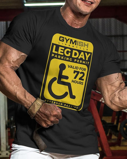 Leg Day Parking Permit Workout T-Shirt, Lifting Gym Shirt Air Freshener Funny Gift Set