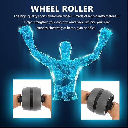 TOYANDONA Ab Roller Wheel Exercise Roller for Core Workout with Automatic Rebound, Portable Abdominal Trainer Wheel for Home Fitness, Men and Women Slimming Exercise Equipment