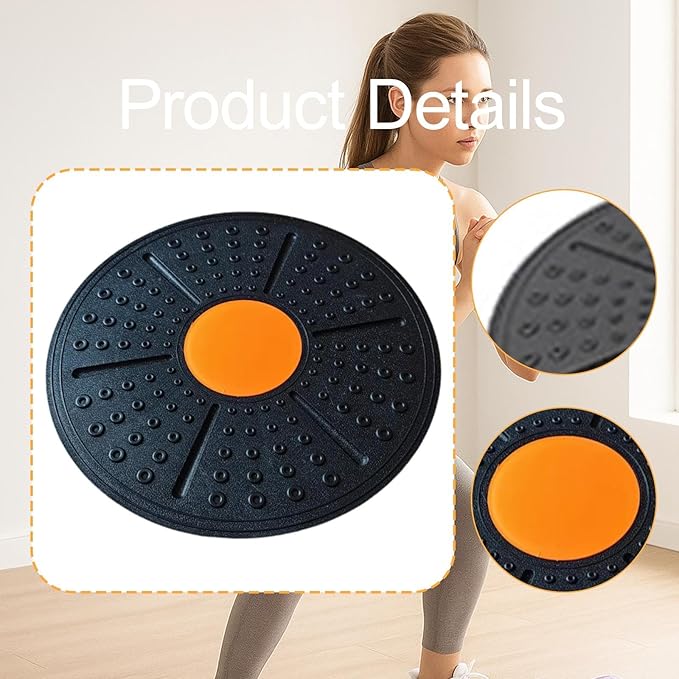 Wobble Balance ° Rotation Non Slip Diameter 36cm Portable Core Training Balance Stability, for Sports Home