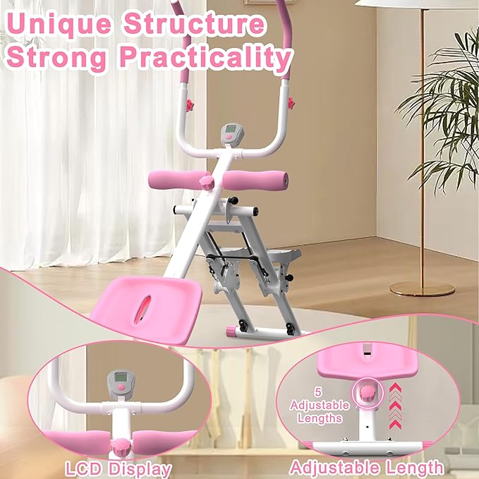 2-in-1 Stair Stepper and Ab Trainer Machine, Multi-Function Full Body Exercise Equipment for Home Gym