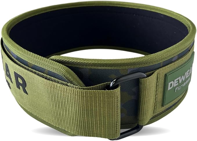 Durable Weight Lifting Belt, 4'' Wide Gym Belt for Bodybuilding, Powerlifting, Squats, Deadlift - Provides Lumbar Support & Stability for Men & Women