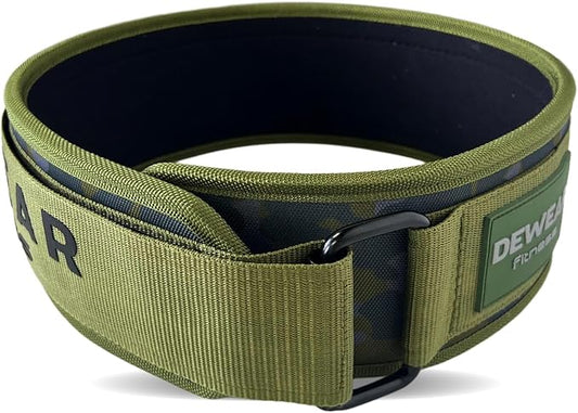 Durable Weight Lifting Belt, 4'' Wide Gym Belt for Bodybuilding, Powerlifting, Squats, Deadlift - Provides Lumbar Support & Stability for Men & Women