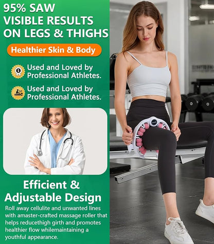 Cellulite massage tool | 360°removable cellulite remover for legs & Lymphatic Drainage Massager | Fascia Blaster for Contoured & Smoother Skin,Tool for Sore Arms, Legs, Stomach & ButtocksGreen