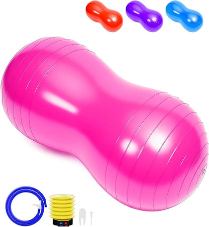 Extra Large Peanut Ball - 39.37"x19.67" Pregnancy, Labor, Birthing, Sensory | Physical Therapy Ball | Exercise Ball - Autism Therapy | Yoga Birth Ball - Core Strength, Stability, Fitness
