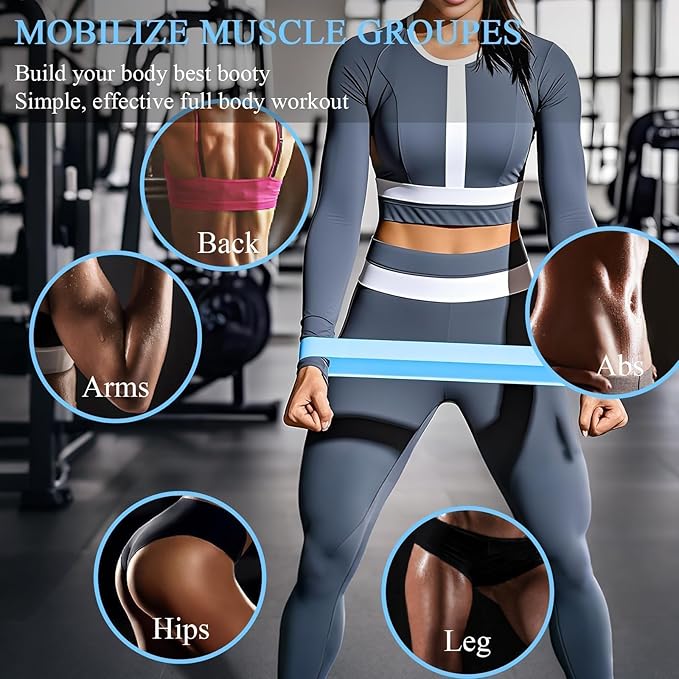 1 | 5 Pack Resistance Bands for Working Out, Workout Equipment, Exercise Bands for Home Gym & Stretching, Pilates Equipment, Fitness Equipment