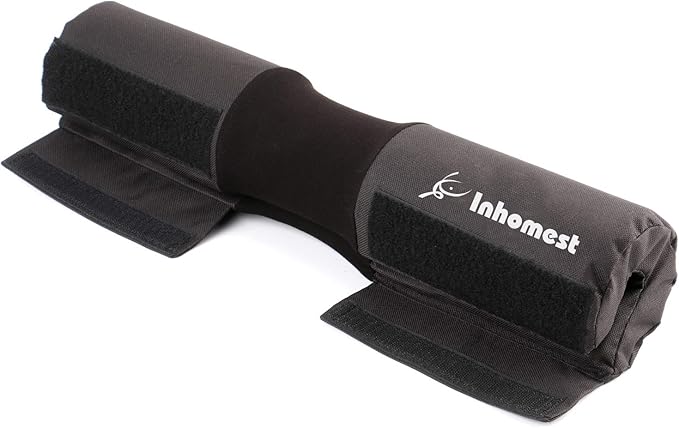 Barbell Pad Squat Pad for Squats Hip Thrusts Lunges Glute - Neck & Shoulder Protective Pad with Nylon Padding Support, Fit for Smith Machine and Olympic Standard Weightlifting Cushion