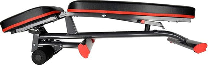 Fitvids Heavy Duty Adjustable and Foldable Utility Weight Bench for Upright, Incline, Decline, and Flat Exercise