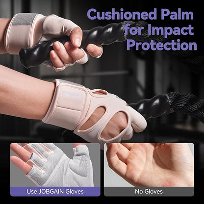 Workout Gloves for Men and Women, Gym Weight Lifting Padded Gloves with Wrist Wrap Support, Full Palm Protection & Extra Grips, for Weightlifting, Exercise, Cross Training, Fitness, Pull-Up