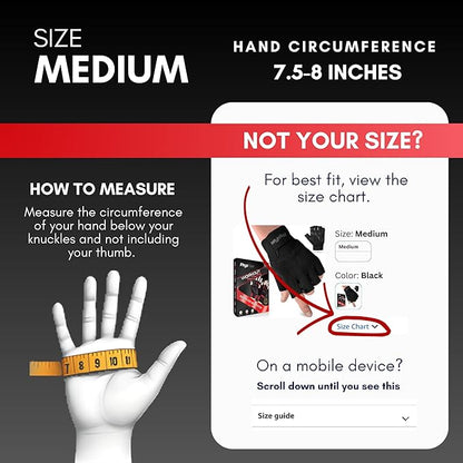 Workout Gloves for Men & Women - Weight Lifting & Gym Gloves with Enhanced Grip, Wrist Support & Palm Protection - Fitness, Training, Crossfit, Cycling & Exercise