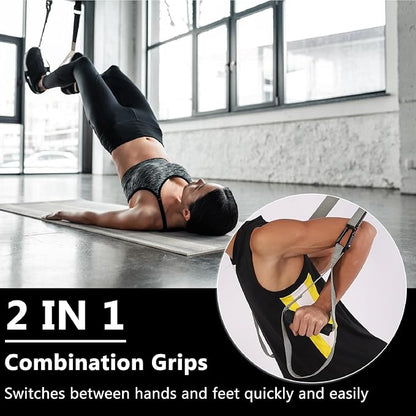 Home Training Kit, Trainer Bands for Home Gym, Travel, and Outdoors, Exercise Straps for Home Gym