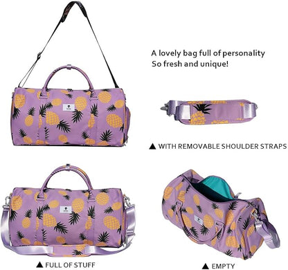 Original Floral Water Resistant Duffel Bag Gym bag Weekender Travel Bag for Gym Beach Travel Daily Bags
