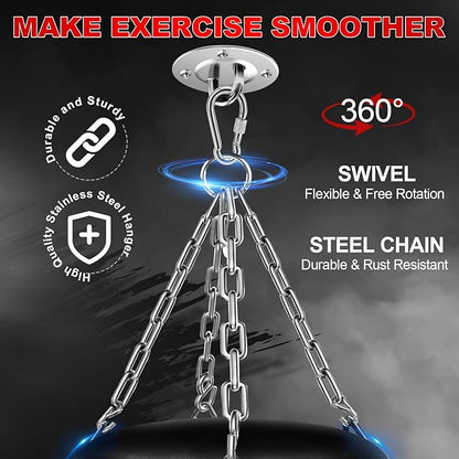 Punching Bag Set for Adults, 4FT Heavy Boxing Bag Set with 12 OZ Boxing Gloves, Suitable for MMA Karate Kickboxing Boxing Muay Thai Training at Home or Gym - Unfilled Heavy Bag