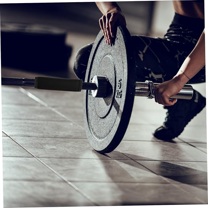 KESYOO 2pcs Weightlifting Barbell Pads Non-skid Polyester Mat Barbell Dumbbell Training Pad for Hip Thrust