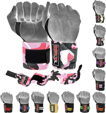 MRX Weight Lifting Gym Training Wrist Wraps for Wrist Support Bodybuilding Workout Wrap Men/Women