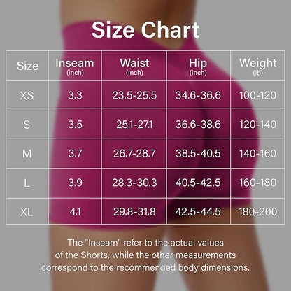 YEOREO Workout Scrunch Shorts Women V Back Gym Butt Lifting Liz High Waisted Seamless Shorts